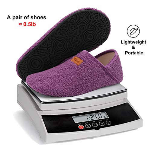 Image of Fires Womens Mens Slippers with Rubber Sole Soft-Lightweight House Slipper Socks Around House Shoes Non Slip Indoor /Outdoor