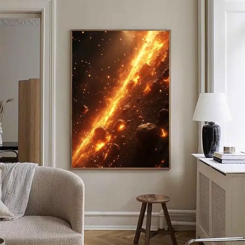 Peinture diamant complet de grand format avec strass scintillants