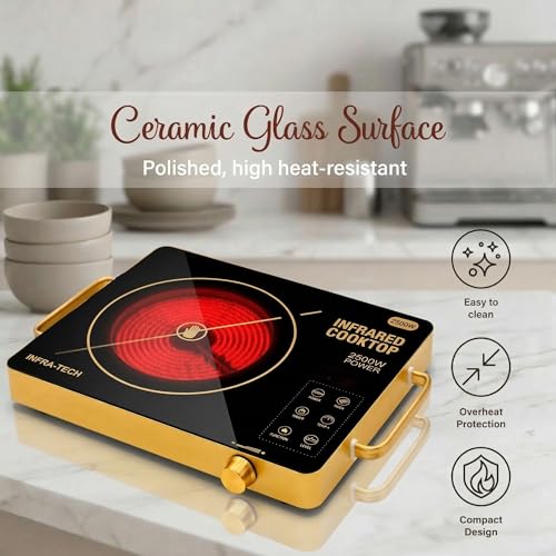Image of Desidiya Induction Cooktop | Feather Touch Control | 4 Preset Menus | Auto Cut-Off | Power Saving Induction Stove | Digital Display