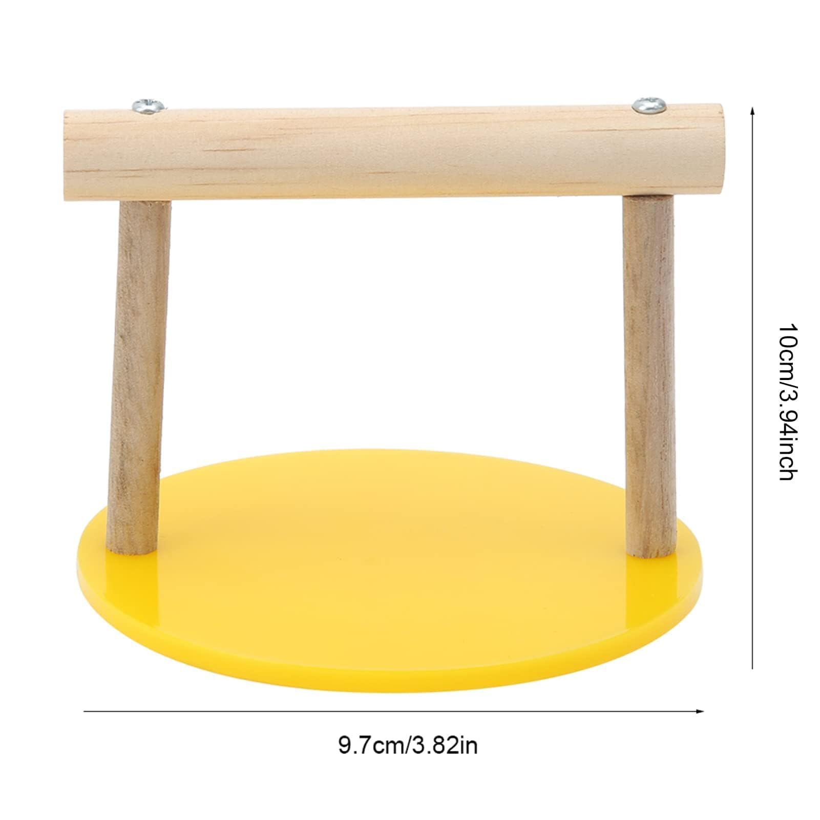 Trespolo per pappagallo Supporto portatile in legno Parco giochi per uccelli Accessori per gabbia Mordace per addestramento