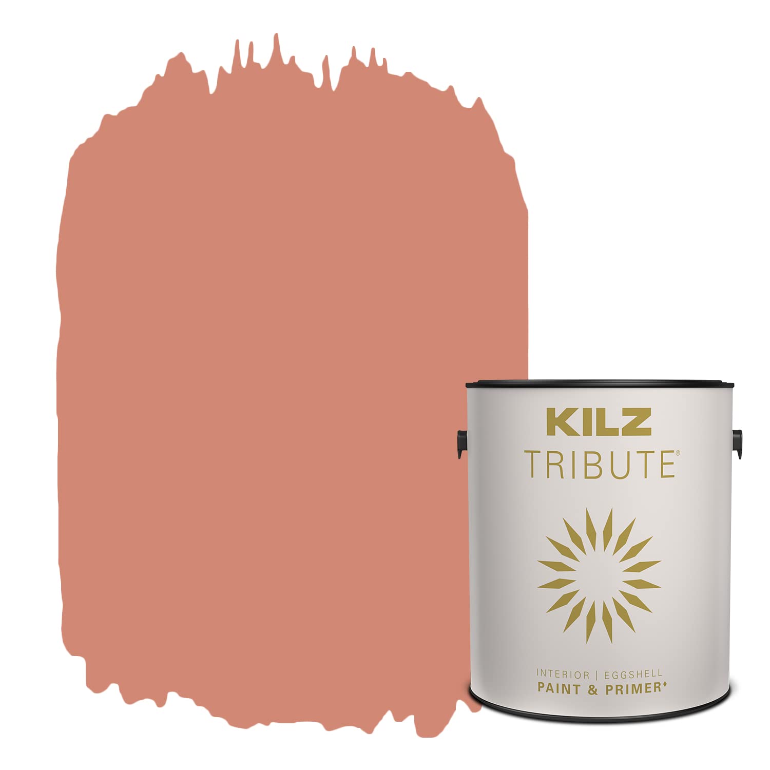 KILZ TRIBUTE Interior Eggshell Paint and Primer in One, 1 Gallon, Baked