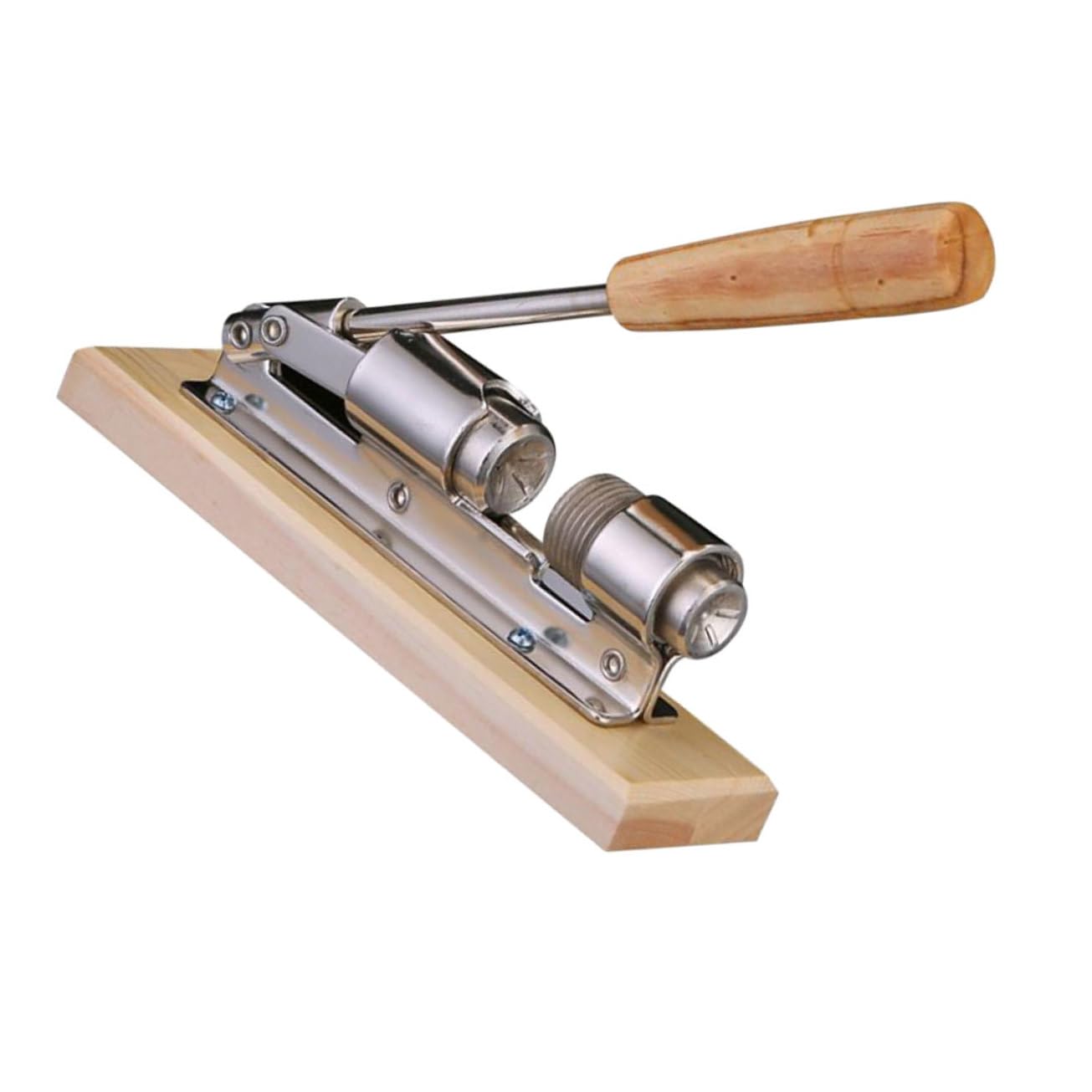Casse-Noix Mécanique Léger et Portable en Acier Inoxydable Poignée en Bois pour Casser Toutes Sortes de Noix Cuisine