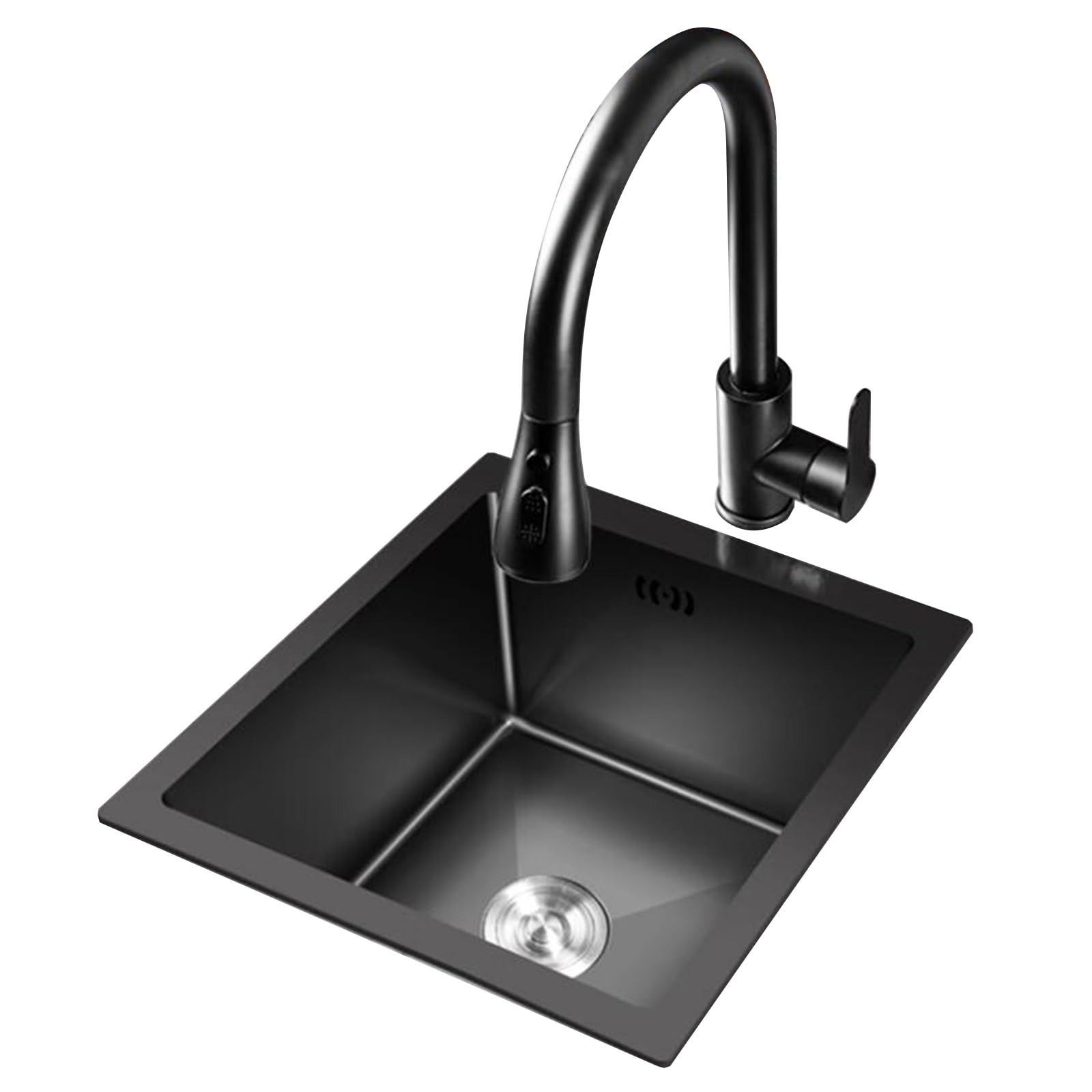 ZQFHSX Single Bowl Stainless Steel Siphon Sink With Drain Basket Multiple Sizes For RVs Compact Spaces Utility Areas Versatile Faucet(Size:75X43X21.5cm)