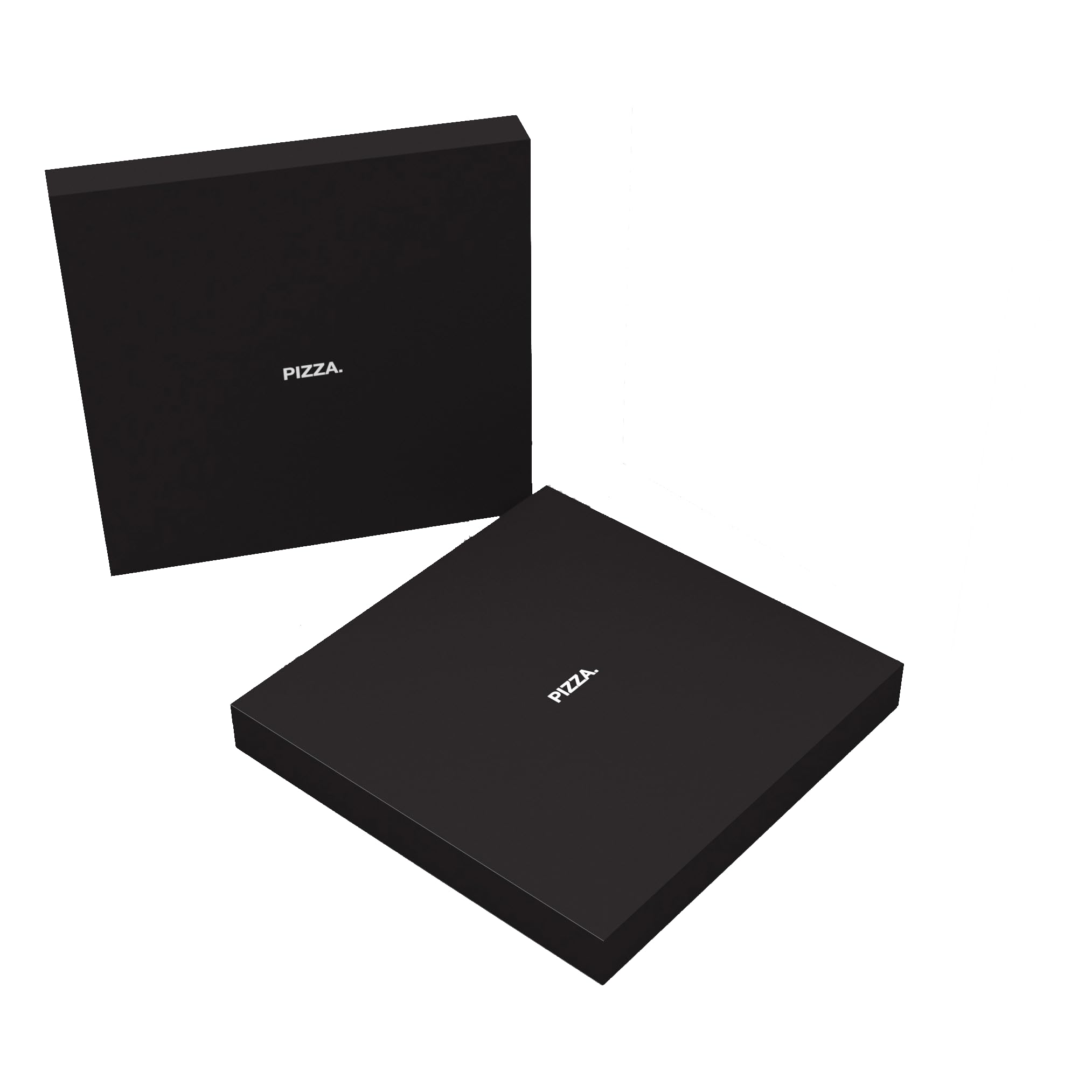 Pizzakarton - Pizzaboxen - Pizzaschachtel - schwarz - 100 Stück - 32x32x4 - edel - "Der Schwarze"