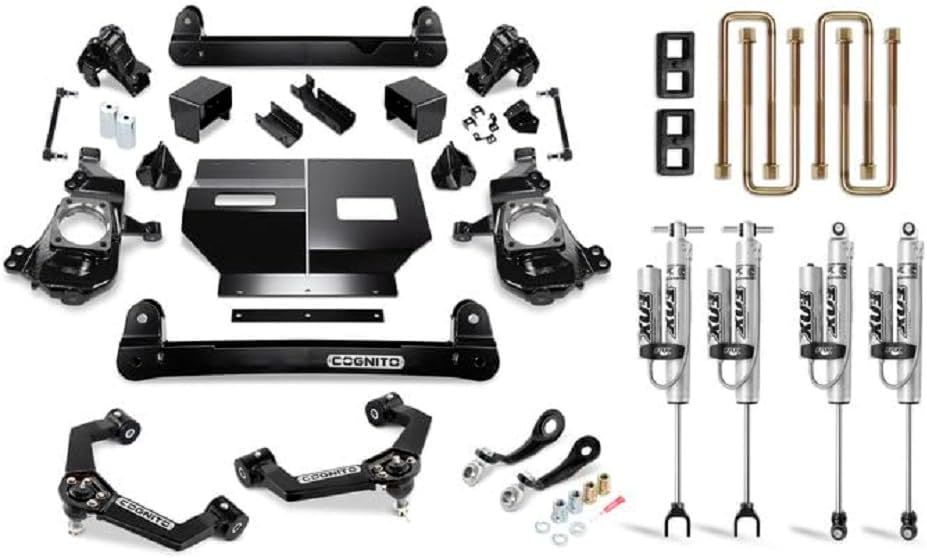 Cognito Motorsports 4-Inch Performance Lift Kit with FXR PSRR 2.0 Shocks, Compatible with 2020-2024 Silverado/Sierra 2500/3500 2WD/4WD, 110-P0896