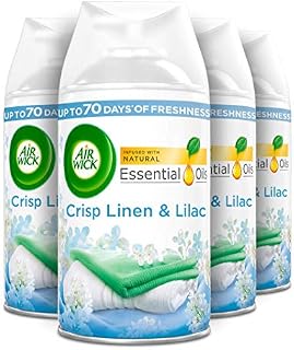 Air Wick Air Freshener Freshmatic Auto Spray Refill PURPLE LAVENDER MEADOW, Pack of 4