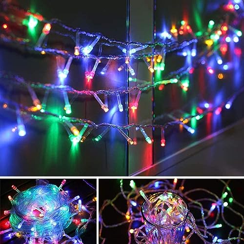 Image of URM Multicolor LED String Lights for Decoration 10M (36 LEDs) | Fairy Lights for Room, Balcony & Wall Decor | Plug in Decorative Lights for Home, Diwali, Bedroom, Party, Curtain & Aesthetic Lighting