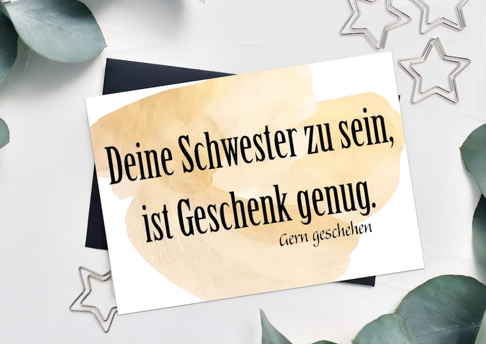 Lustige Geburtstagskarte Für Bruder Oder Schwester – 20,6x13,5 Cm, Mit Umschlag