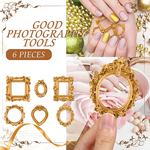 60 Pcs Mini Frame, Vintage Resin Picture Frame, Antique Photo Resin Frame Diy Small Photo Frame For Manicure Jewelry Display Frame Photography Photo Frame Home Decoration #TOP3