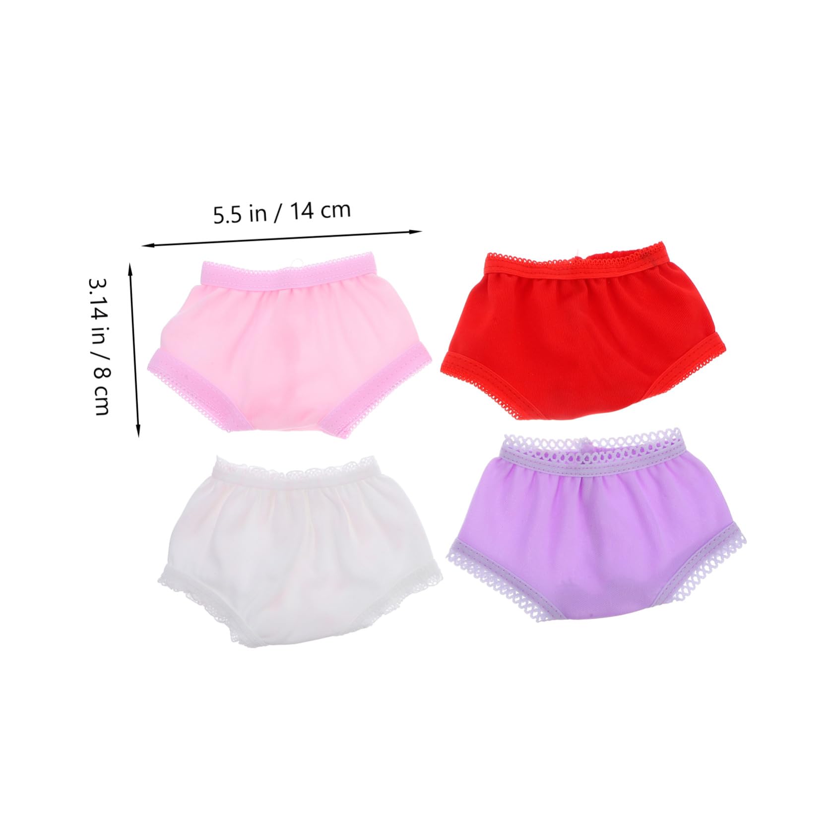 4 Pezzi Biancheria Intima Per Bambole 18 Pollici – Mutandine Morbide Per Bambole In Blu Cielo – Vestiti Per Bambole Accessori Per Giochi Di Ruolo