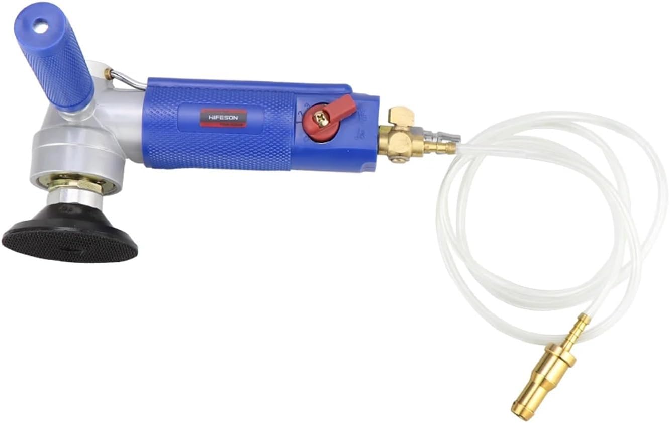 3 インチ空気空気圧水サンダー給水ミル湿式ポリッシャーツールマシン大理石石英花崗岩石研磨機 適用範囲広い(3inch-16mm)