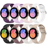 Wanme 8 cinturini per Samsung Galaxy Watch 4 cinturino/Watch 5 cinturino/Watch 6 cinturino/Watch 7 cinturino/SE, cinturino di ricambio in silicone per Samsung Watch 6/4 Classic/Watch 5 pro (CPack)