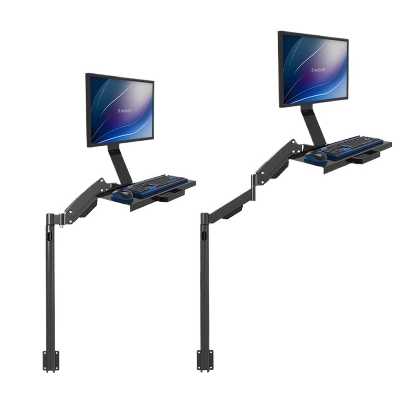 YLUPVT 1pcs Floor-standing monitor keyboard tray stand computer display workstation bracket W815(W815A2)