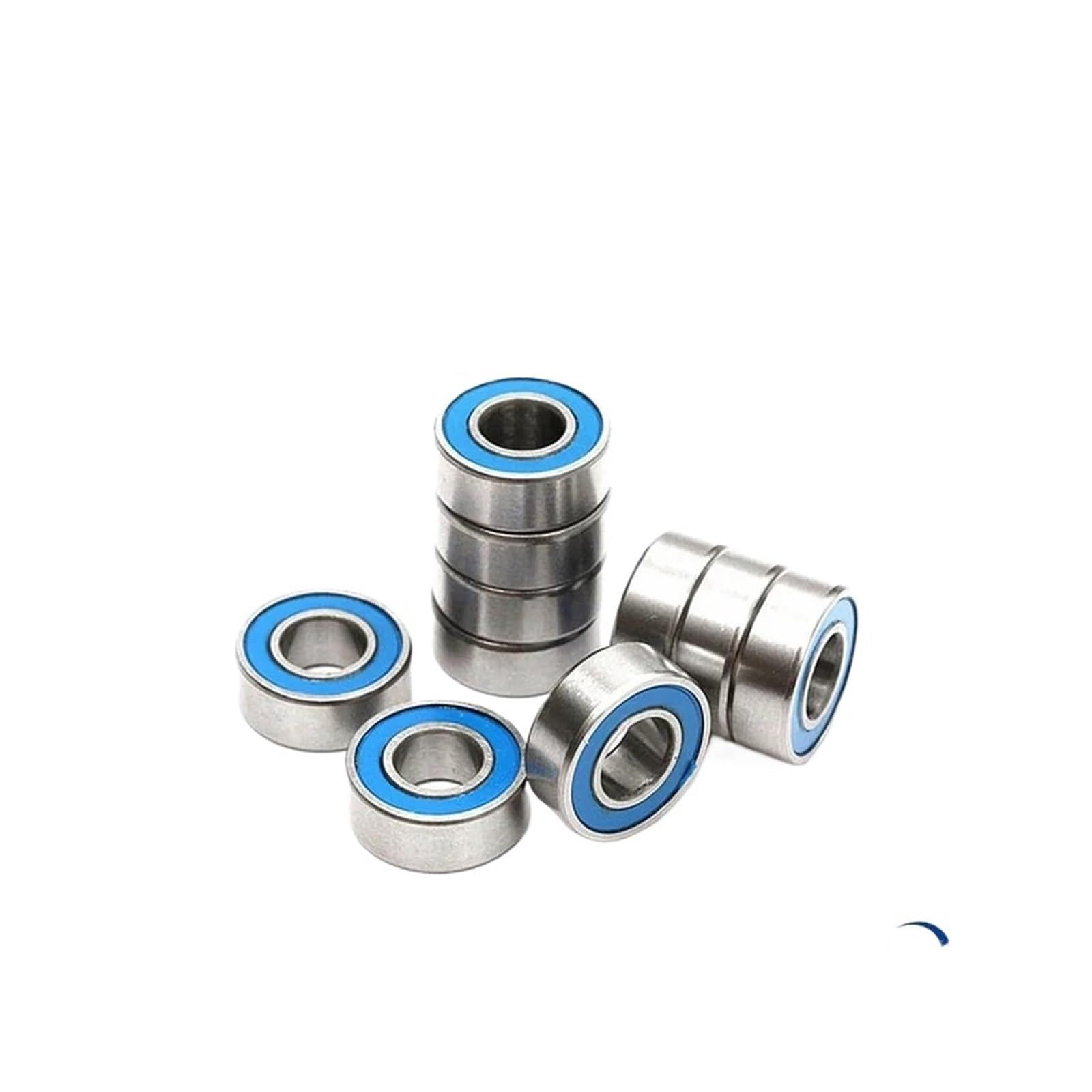 10 Uds ABEC-5 MR84-2RS MR84 2RS MR84 RS MR84RS 4x8x3 Mm rodamiento rígido de Bolas en Miniatura Sellado de Goma Azul(MR84-2RS-ABEC 5)