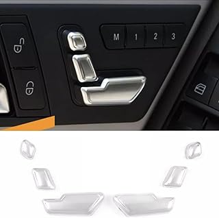 for Mercedes Benz C E GL GLA CLS ML Class W212 W218 X166 Silver Chrome Seat Adjust Button Switch Cover Trim