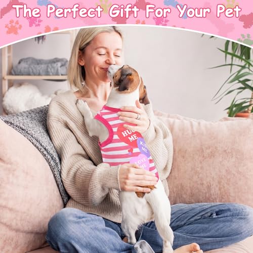 6 Pieces Dog Shirt Puppy Sweatshirt Pet Sleeveless Vest Dog Clothes Doggy Female Apparel for Small to Medium Dogs Puppy Cat(Cute Patterns,S Size) - Image 7