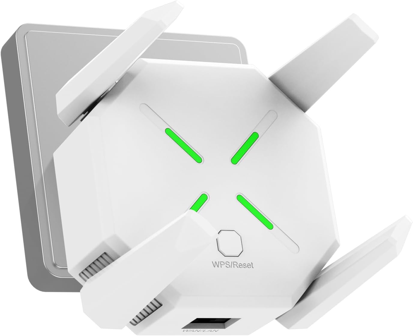 2025 WiFi Extender Signal Booster for Home, AC1200 Mbps Dual Band (5GHz/2.4GHz), Coverage up to 12880 sp.ft and 45 Devices, Easy to Set Repeater Wireless with Ethernet Port (White)