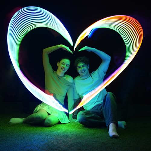 TOSY Flying Ring – 12 LEDs, Super Bright, Lost Mode, Auto Light Up, Camping Essentials for Kids/Teens/Boy/Girl, Safe & Soft, Waterproof, Pool/Beach Games, Lightweight Toy (Green)