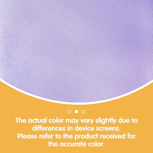 Image of BRILLMAX 10 Pack Lavender Tablecloths 60x102 Inch for 6ft Rectangle Tables | 150 GSM Polyester Fabric, 15 inch Standard Drop, Water, Stain & Wrinkle Resistant Cloth Cover for Wedding Reception Banquet Party