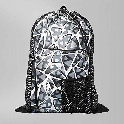 Speedo Deluxe Ventilator Mesh Bag Mochila  Unisex Adulto  Blanco Jaula  One Size