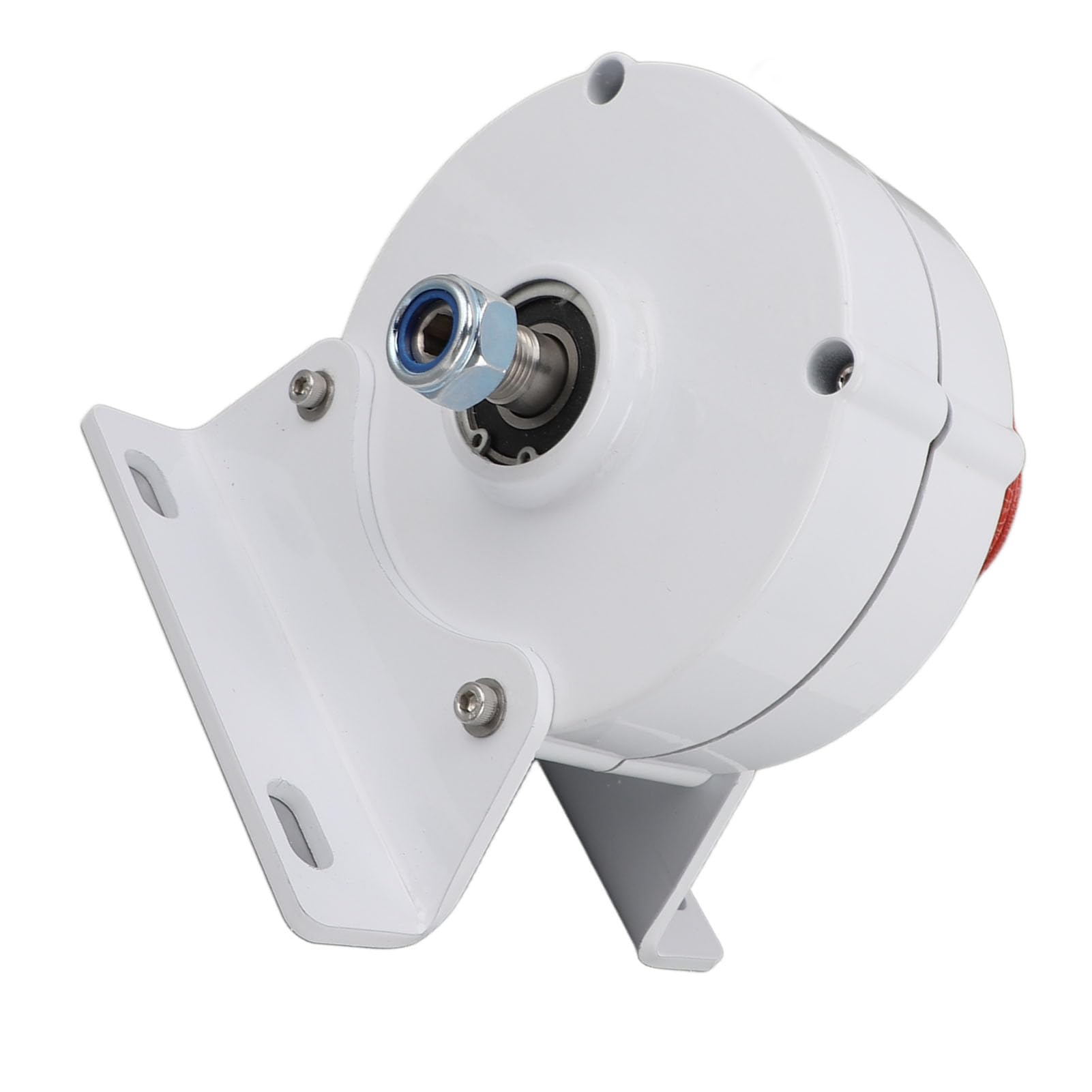 Generatore CA Trifase, Generatore Elettrico a Magneti Permanenti Design Compatto a Doppio Albero Ad Alta Efficienza 12V con Base per Turbine Eoliche Verticali o Orizzontali (200W)