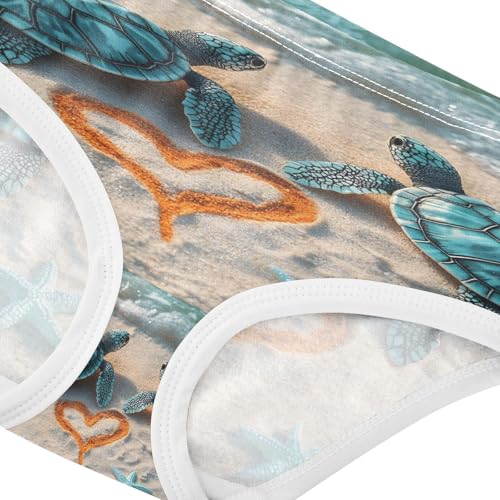 Beach Sea Turtles Starfish Shell Toddler Girls's Underwear 2T 202b89524