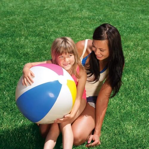 Pelota de playa Intex de 61 cm inflable y multicolor para piscina 2