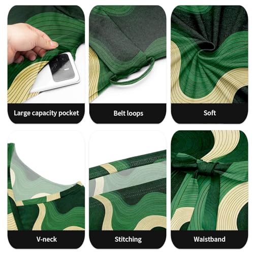 Image of Runwind Plus Size Maxi Dresses - 3 /4 Sleeve V Neck Long Dresses for Women (XL-6XL)