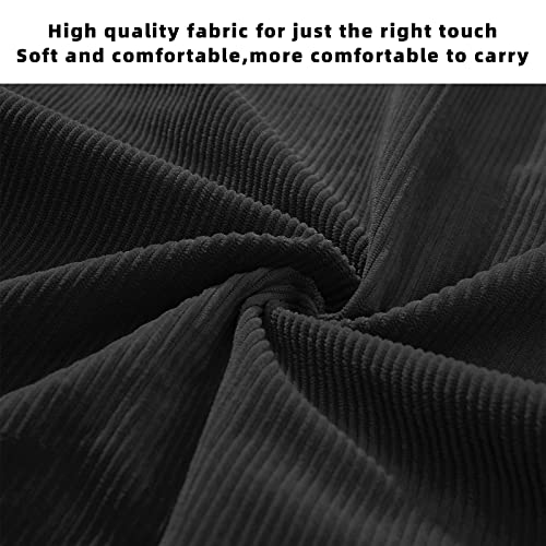 Image of KALIDI Women Corduroy Tote Bag Zipper Casual Tote's Handbag Big Capacity Shoulder Bag with Pockets