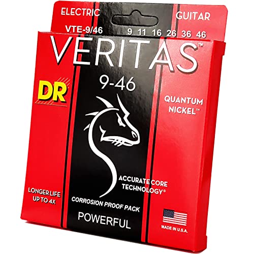 DR String VTE-9/46 Veritas Jeu de cordes pour guitare electrique - Les Beatles, Paul McCartney, John Lennon, RIngo Starr, George Harrison DR String VTE-9/46 Veritas Jeu de cordes pour guitare electrique – Image 3
