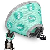 Halskrause Katze, Halskrause Katze Weich für Kleine Katzen, Kleine Katzen Halskrause für Nach Verletzungen, Einstellbarer Halskrausen für Kleine Katzen,Verhindert das Lecken von Wunden Katzenkragen