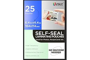 25 Pack Scotch Self Seal Laminating Pouches 4x6 Inch