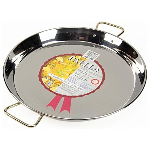 La ideal Paella-Pfanne, Edelstahl Cover
