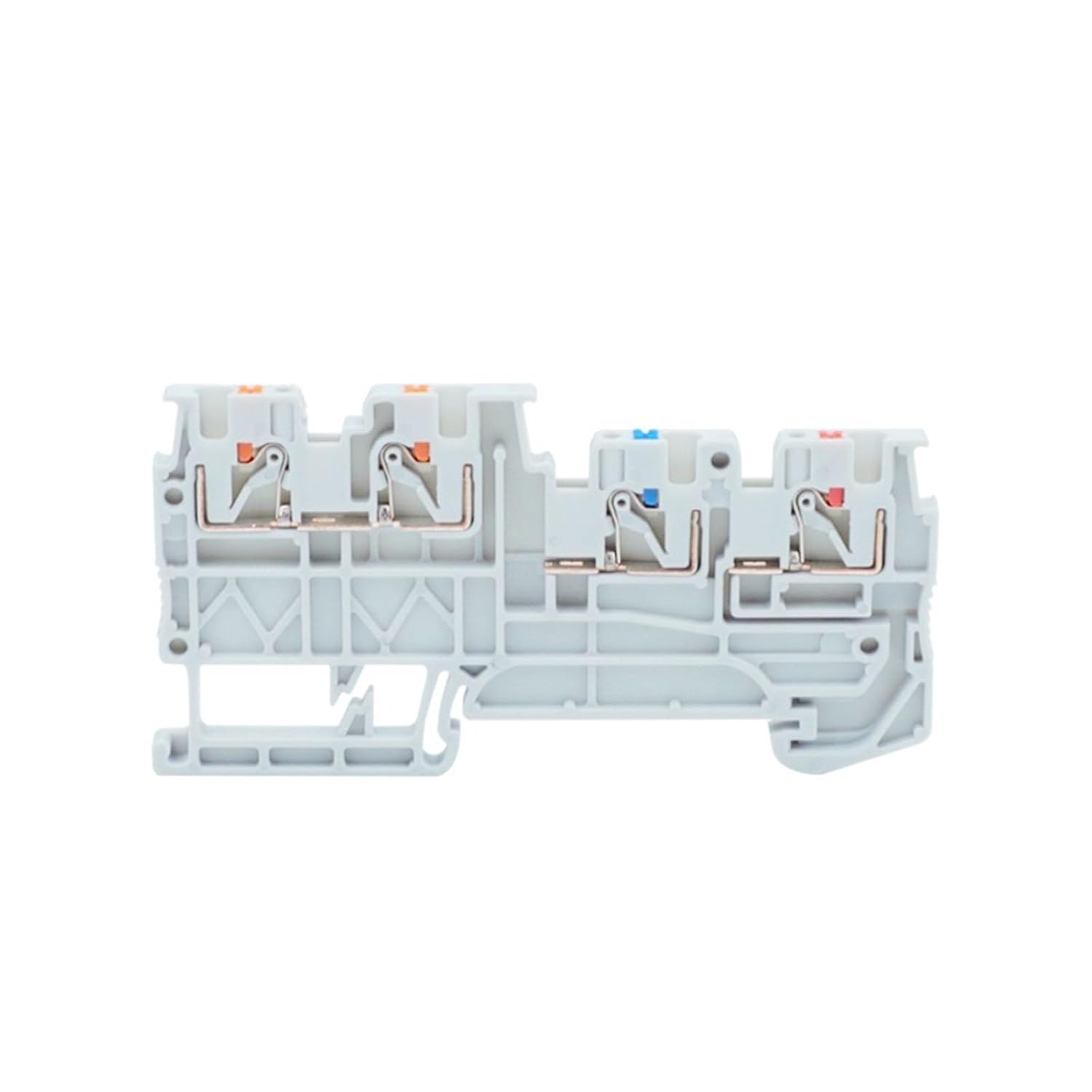 PTIO1.5/S/3 Terminal Block Din Rail Mounted 1.5mm² Cable Electric Wire Connector 3/4 Conductor 1Pcs(PTIO1.5-S-3,1 Pc)