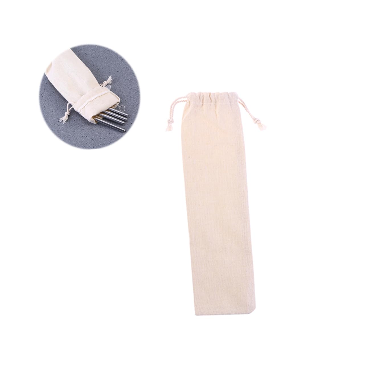 Garneck Lightweight Straw Carrying Case Reusable Straws Bag Holder for Daily Use