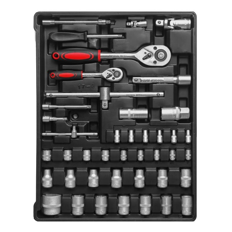 Kit combinado de herramientas 254 piezas con caja rodante miniatura 3