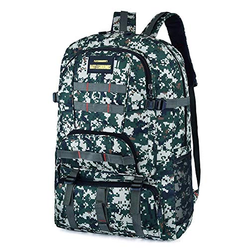 Mochila táctica de viaje en camuflaje de tres colores para camping y trekking