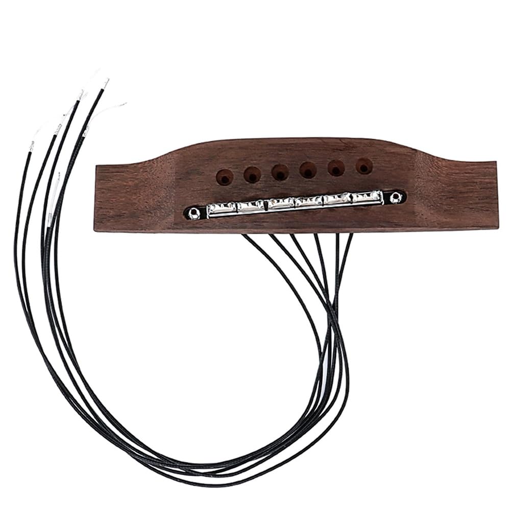 Pickups A Ponte Piezoelettrici per Chitarre Acustiche 6 Corde Componenti di Ricambio Qualità del Suono Granulosa per Chitarra Elettrica.