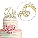 50 Cake Topper - Premium Gold Metal - 50 and Fabulous - 50th Birthday Party Sparkly Rhinestone Decoration Makes a Great Centerpiece - Now Protected in a Box