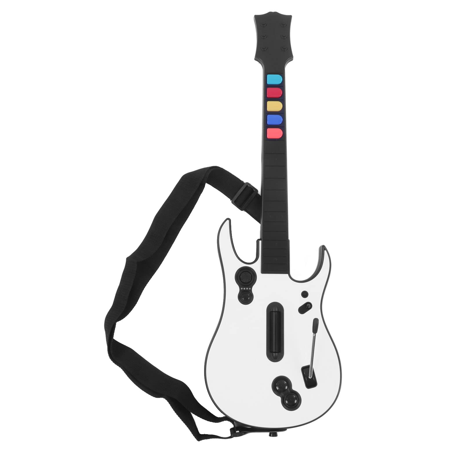 Controlador de guitarra inalámbrico para juegos de Guitar Hero y Rock Band, 5 botones inalámbricos de 2.4 G, accesorios compatibles con PC para PS3