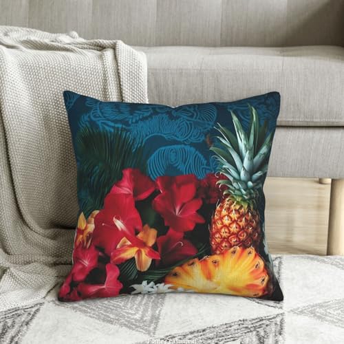 Housse de coussin velours côtelé de haute qualité 40x40 imprimé fleurs