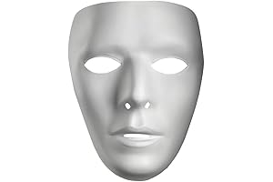 10475 Blank Male Drama Mask for Adults