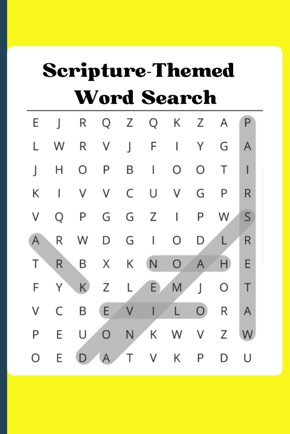 Scripture-Themed Word Search book: Word Search puzzles,Quiet Moments in the Word, Prayer and Reflection