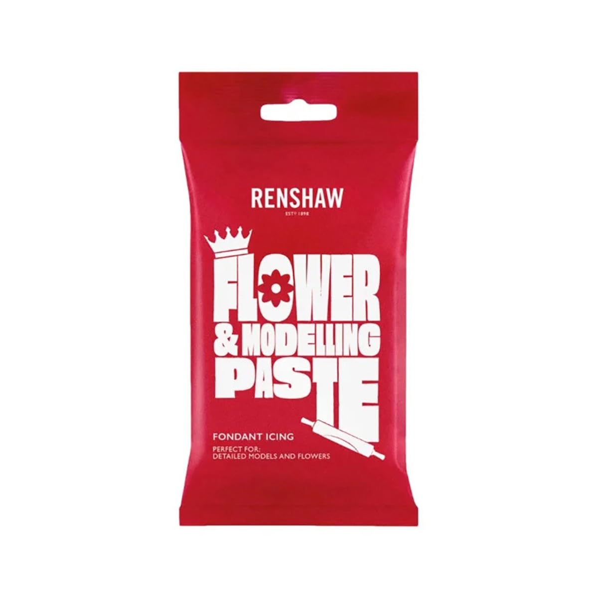 Renshaw Flower & Modelling Paste - White, 1 kg (Pack of 1)