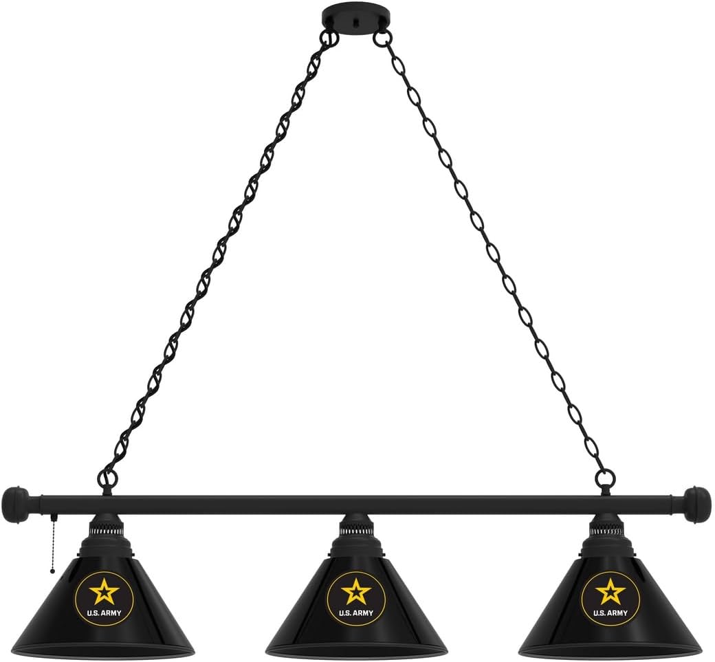 HBS U.S. Army 3 Shade Billiard Light by The Holland Bar Stool Co.