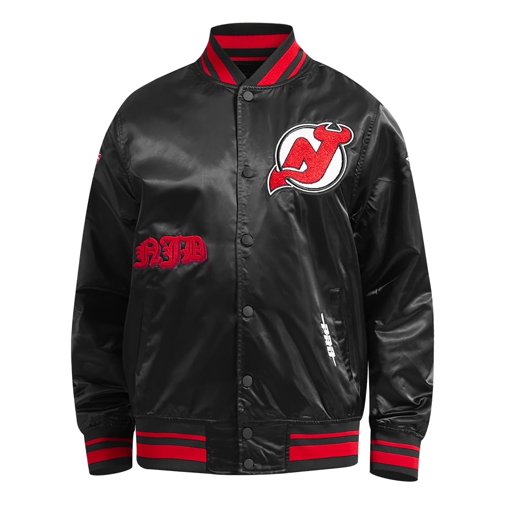 Pro Standard Mens NHL Old English Satin Jacket