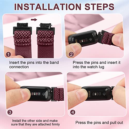 Enkic 3 Pack Elastic Strap Compatible with Fitbit Inspire/Fitbit Ace 3 - Image 4