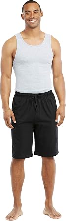 Mens Knitted PJ Cotton Pajama Shorts