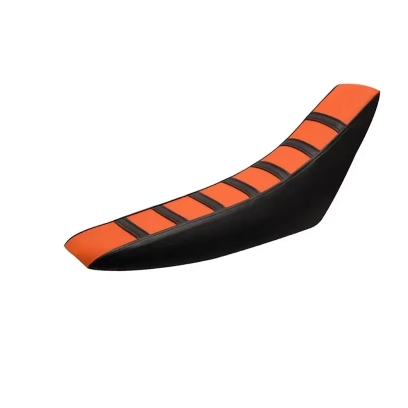 Coprisedili per moto Pinza morbida con impugnatura a strisce per moto per coprisedile in gomma per Honda per Suzuki per Kawasaki per Yamaha(Black-orange)