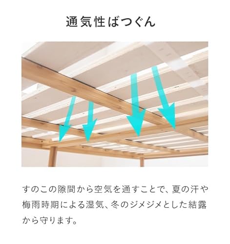 モダンデコ ベッド すのこベッド セミダブル の商品画像 2